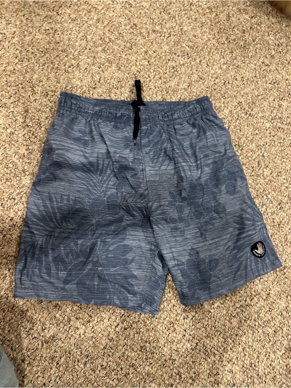 Men's Body Glove Blue Tropical Print Swim Trunks